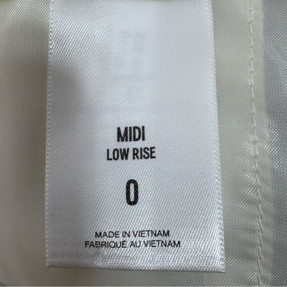 Express Midi Striped Cuffed Linen Blend Dress Shorts Grey White Size 0 - Picture 9 of 14